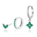 #18 Platine Zircon Vert