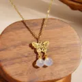 Schmetterling Achat Quaste
