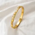 Köper-Diamant-Armreif (z308) / Gold