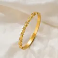 Pentagramm Armreif (z320) / Gold
