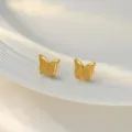 Mattierter Schmetterlingsstil (7371) / Gold