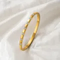 Diamantreihen-Armreif (Z279) / Gold