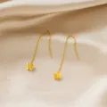 Schmetterling-Ohrfaden-Stil (7368) / Gold