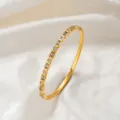 Diamantreihen-Armreif (z300) / Gold