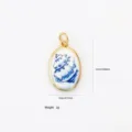 Conque Bleu Clair Pendentif