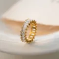 Größe 6 / Schlichtes Band-Stil / Gold