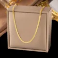 Blade-Halskette (X085) / 3 mm / Gold