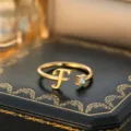 Buchstabe F / Gold