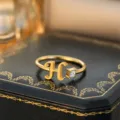 Buchstabe H / Gold