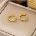 Runde Krappenfassung Stil / Gold