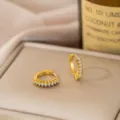 Runder Pave-Stil / Gold