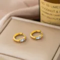 Quadratischer Strass-Stil / Gold