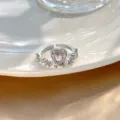 Herz Pavé Stil (H510) / Silber