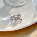 Schleife Wassertropfen Stil (H521) / Silber