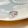 Umgebener Kleiner Strass Stil (H525) / Silber