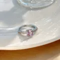 Quadratischer Strass Stil (H543) / Silber