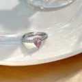 Wassertropfen Kleiner Strass Stil (H550) / Silber