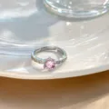 Runder Kleiner Strass Stil (H556) / Silber