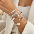 Multi-Layer Bracelet Set (AB1785) / Silver
