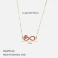 Pink Diamond Infinity Necklace