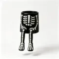 Schwarzes Skelett Stil