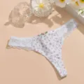 S / Bottoms / White Pink Floral