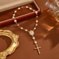 Gold Pearl Necklace Style (ZJ17210)