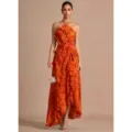 XS / Dresses / Orange Red Floral