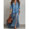 S / Dresses / Denim Blue