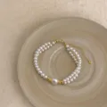 Double Layer Freshwater Pearl Bracelet