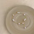Minimalist Fine Chain Freshwater Pearl Bracelet