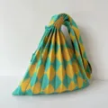 One Size / Yellow & Green Argyle