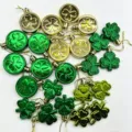 Coin and Fruit Green Clover Style / 24 Pieces Pack