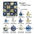44 Pezzi/Confezione / Blu Scuro Oro