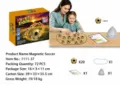 Small Electroplated Gold Ball Magnetic Chess + 20 Pieces + Rope Style