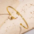 Double Line Knot Style (XZ-071-31) / Gold