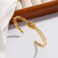3D Knot Style (XZ-071-08) / Gold