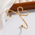 Geometric Heart Style (XZ-071-09) / Gold