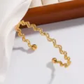 Wavy Pattern Style (XZ-071-10) / Gold