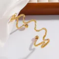 Wavy Lines Style (XZ-071-11) / Gold