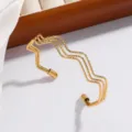 Wavy Open Style (XZ-071-19) / Gold