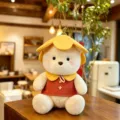 Red Flower Hat Bear / 23cm
