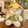 Green Flower Hat Bear / 23cm