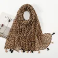 Leopard With Tassels / 180cm