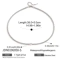 Collana Sottile a Spina di Pesce (JDN0106058-S)