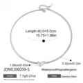 Collana Sottile a Doppio Strass (JDN0106059-S)