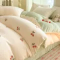 Little cherry-milk white green