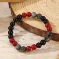 Black Red Gray Tri-Color Bead Style (ZJ17150)