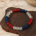 Red Blue White Multicolor Beaded Style (ZJ17155)