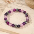Purple Agate Pink Crystal Mixed Style (ZJ17154)